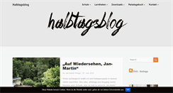 Desktop Screenshot of halbtagsblog.de