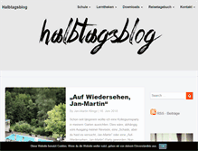 Tablet Screenshot of halbtagsblog.de